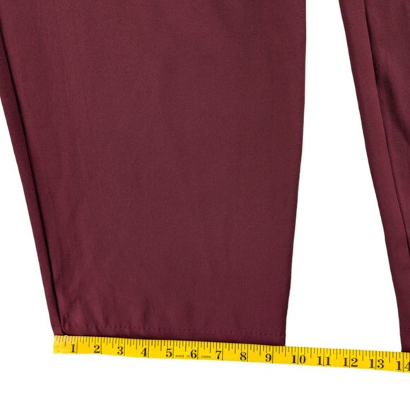 Jason Wu Wide Leg Pants Womens Burgundy Pleated High Rise Slacks Size XS - Picture 11 of 12
